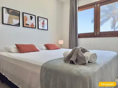 Uma cama ou camas num quarto em Beach-Home Pontal de Maceió