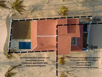 O edifício onde a casa de férias está situado
