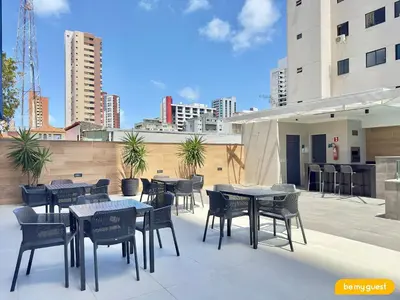 O edifício onde a casa de férias está situado