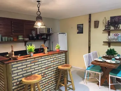A cozinha ou kitchenette de AP 205 - Flecheiras Residence