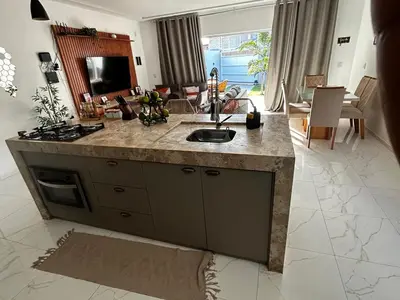 A cozinha ou kitchenette de Casa Cristã familiar