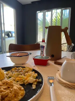 Refeições na casa de férias ou nas proximidades