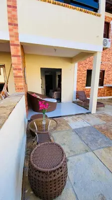 Uma varanda ou terraço em Casa em condominio proximo ao beach park