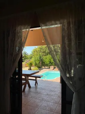 A piscina em ou perto de Casa em Moitas
