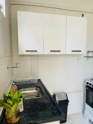 A cozinha ou kitchenette de Apartamento próximo ao Aeroporto Internancional P Martins