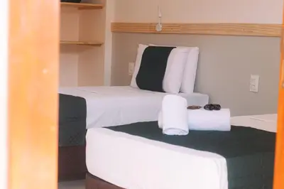 Uma cama ou camas num quarto em São João Paulo II - Casa de Retiro