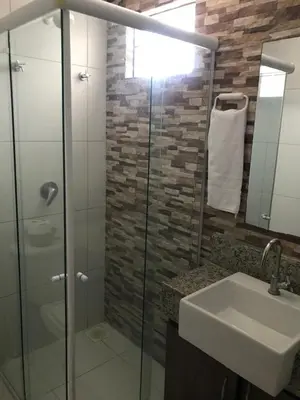 Uma casa de banho em AP 104 - Flecheiras Residence