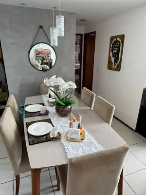 Uma área de estar em Ap maravilhoso vista mar na melhor região de Fortaleza