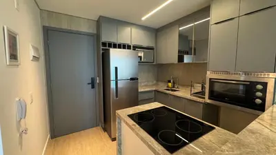 A cozinha ou kitchenette de Beach Class Meireles