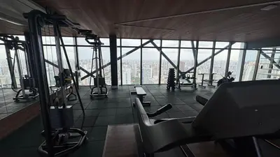 O centro de fitness e/ou as comodidades de fitness de Beach Class Meireles