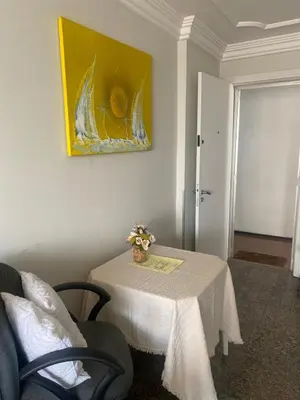 Uma área de estar em Apartment with sea view on Iracema Beach