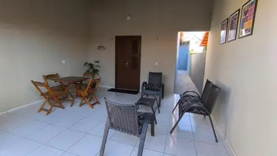 Uma área de estar em Casa Fortim - Fortim Haus