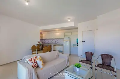 A cozinha ou kitchenette de Apto c/ 2 Quartos a 150 m da Praia KVD0201
