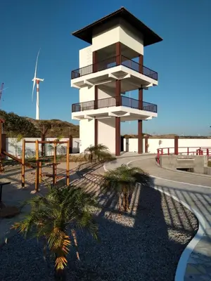 O edifício onde a casa de férias está situado