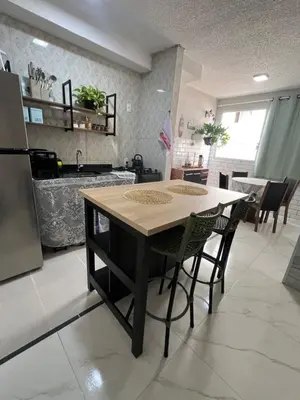 A cozinha ou kitchenette de Rômulo Barbosa
