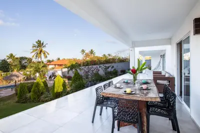 Uma varanda ou terraço em Casa Porpora Cumbuco