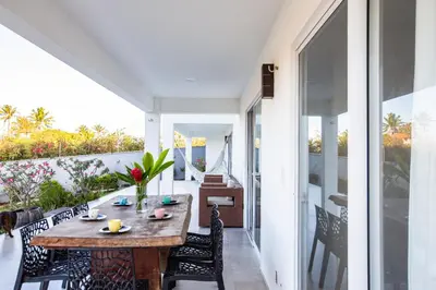 Uma varanda ou terraço em Casa Porpora Cumbuco