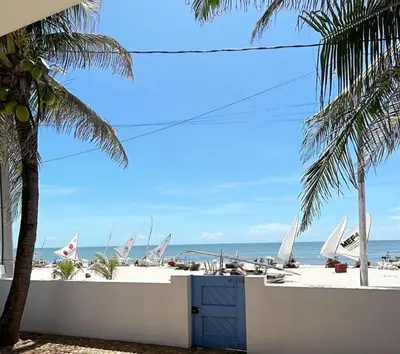 Uma vista do mar geral ou uma vista do mar a partir do hotel