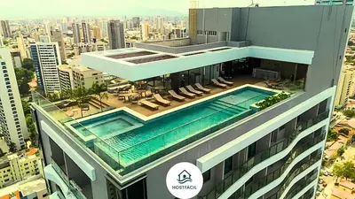 A piscina em ou perto de Studio Rubi no Meireles próximo à Beira-Mar