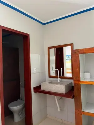 Uma casa de banho em Pousada Imperio dos Bambus