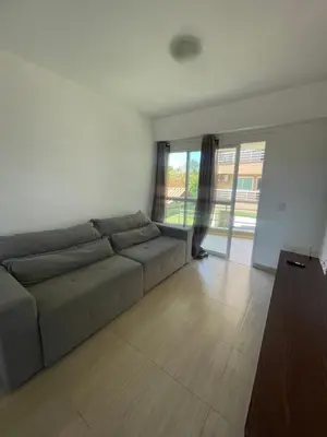 Uma área de estar em Apartamento no Beach Place Cumbuco