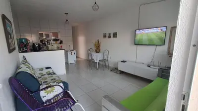 Uma televisão e/ou sistema de entretenimento em Casa em Paracuru a 5 min da praia