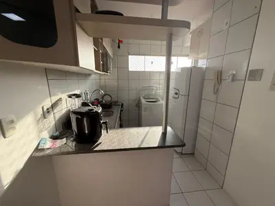 A cozinha ou kitchenette de Temporada fortaleza