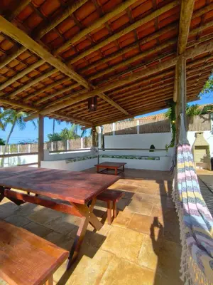 Uma área de estar em Villa Tarifa Icaraizinho Suítes