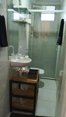 Uma casa de banho em Flat Aconchego Beira Mar