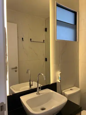 Uma casa de banho em Smart Luxus Flat - Cobertura - Aldeota