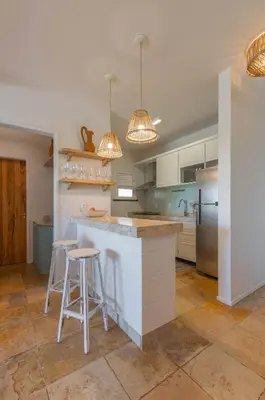 A cozinha ou kitchenette de Apt 402 Penthouse Cumbuco
