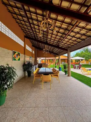 Um pátio ou outra área exterior em Casa Barra da Sucatinga-Beberibe