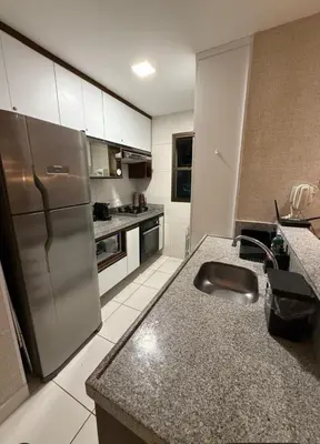 A cozinha ou kitchenette de RESORT VG SUN CUMBUCO Vista Mar Kite