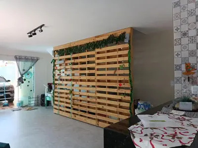 A planta de Casa com 2 quartos