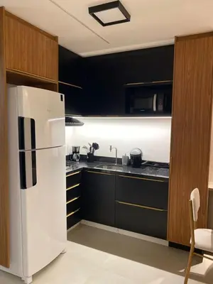 A cozinha ou kitchenette de Hotel Beach Class Meireles