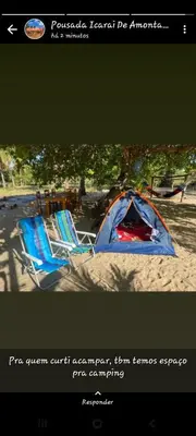 A planta de camping do point lá na barra