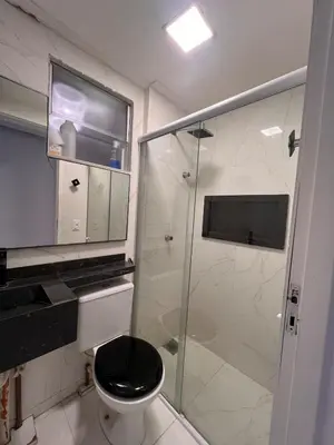 Uma casa de banho em Apartamento Luxo à 20 minutos do Cumbuco