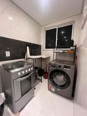 A cozinha ou kitchenette de Apartamento Luxo à 20 minutos do Cumbuco