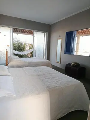 Uma cama ou camas num quarto em Casa