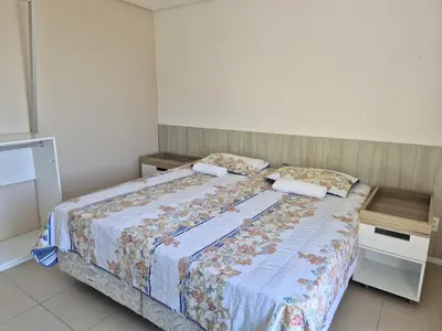 Uma cama ou camas num quarto em Gransol Resort - 500m do Beach Park - Vista Mar Incrível - Porto das Dunas