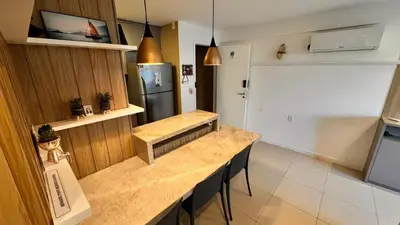 A cozinha ou kitchenette de Beach Way Porto das Dunas