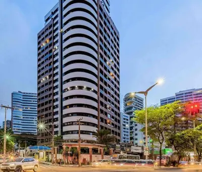 O edifício onde o apartamento está situado