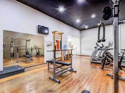 O centro de fitness e/ou as comodidades de fitness de Flat Meireles - Fortaleza