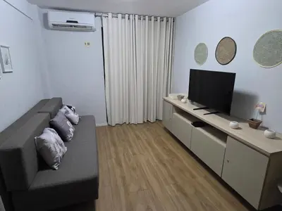 Uma televisão e/ou sistema de entretenimento em Flat Meireles - Fortaleza