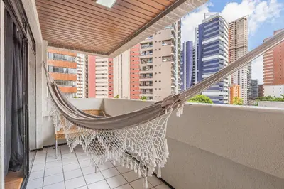 Uma varanda ou terraço em Fortaleza Flat #304 - Flat em Iracema by Carpediem