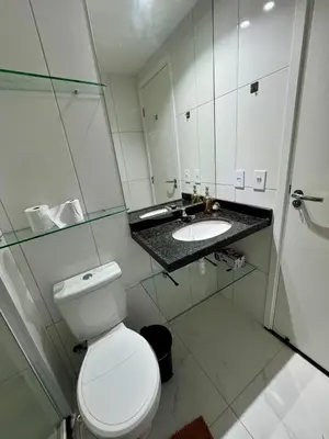 Uma casa de banho em Apartamento na Praia de Iracema