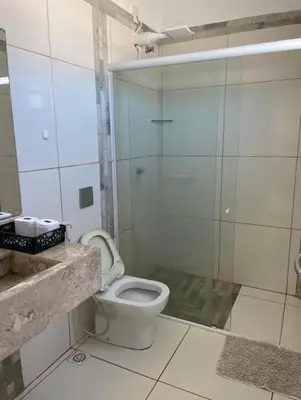 Uma casa de banho em Apartamento 218, primeiro andar, Canoa Quebrada