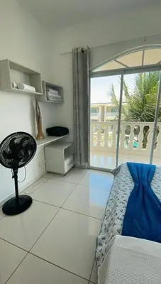 Uma área de estar em Apartamento 218, primeiro andar, Canoa Quebrada