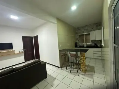 A cozinha ou kitchenette de Apartamento Amarelinho - Canoa Quebrada
