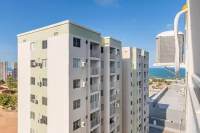 O edifício onde o apartamento está situado